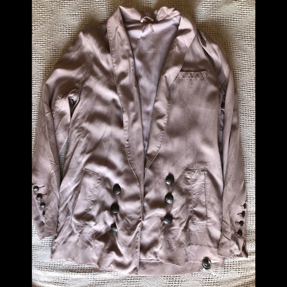 ✌️☮️ Brand New Free People Slouchy Blazer Lilac XS - Picture 7 of 7